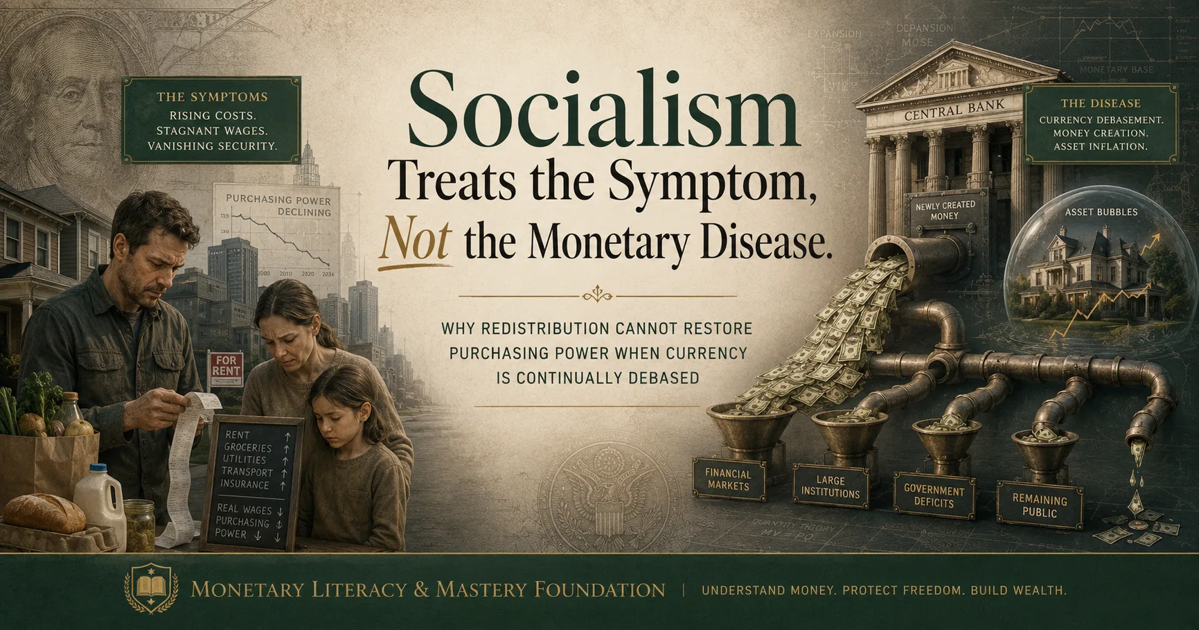 Socialism treats the symptom, not the disease.