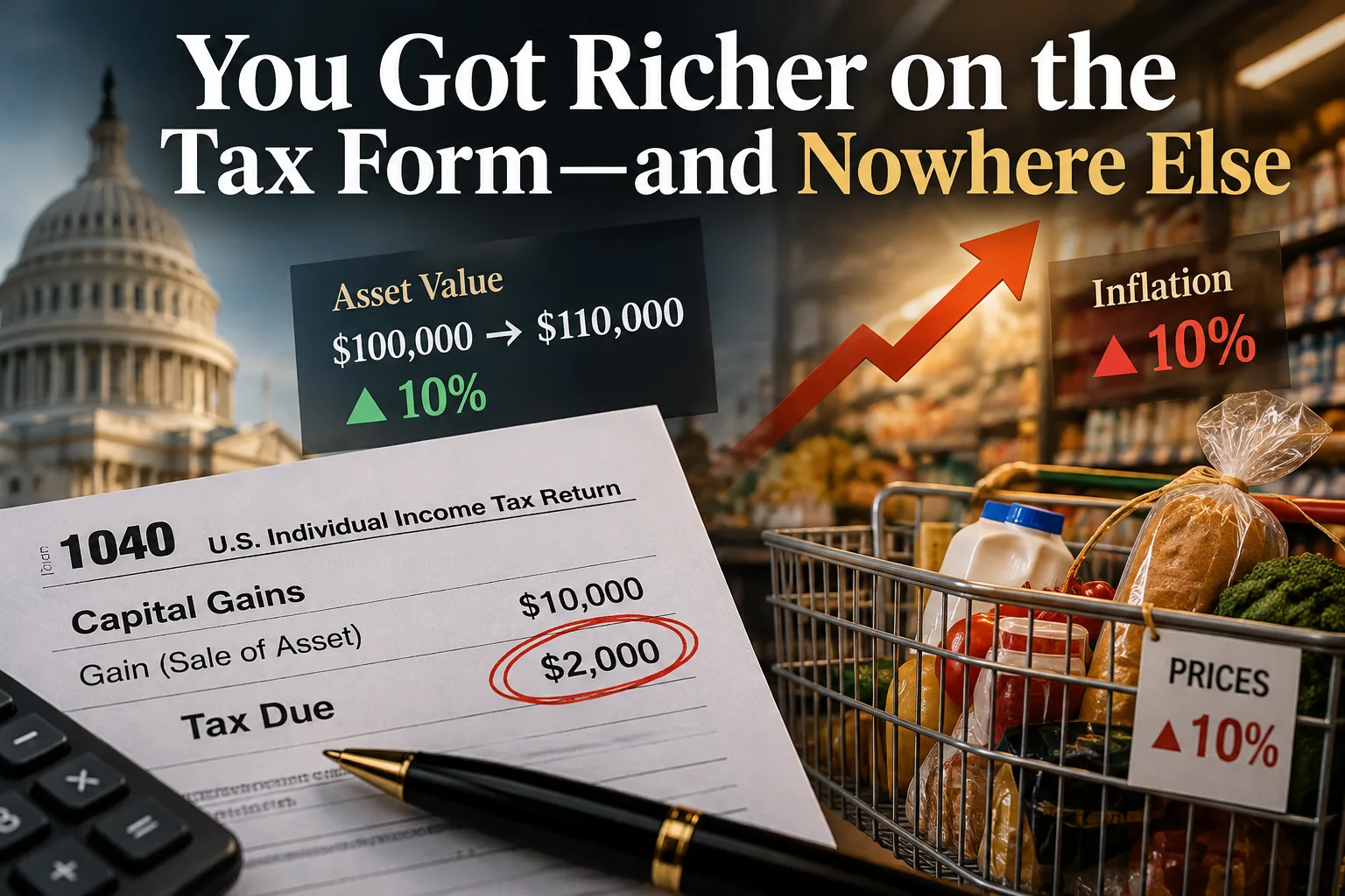 You Got Richer on the Tax Form—and Nowhere Else