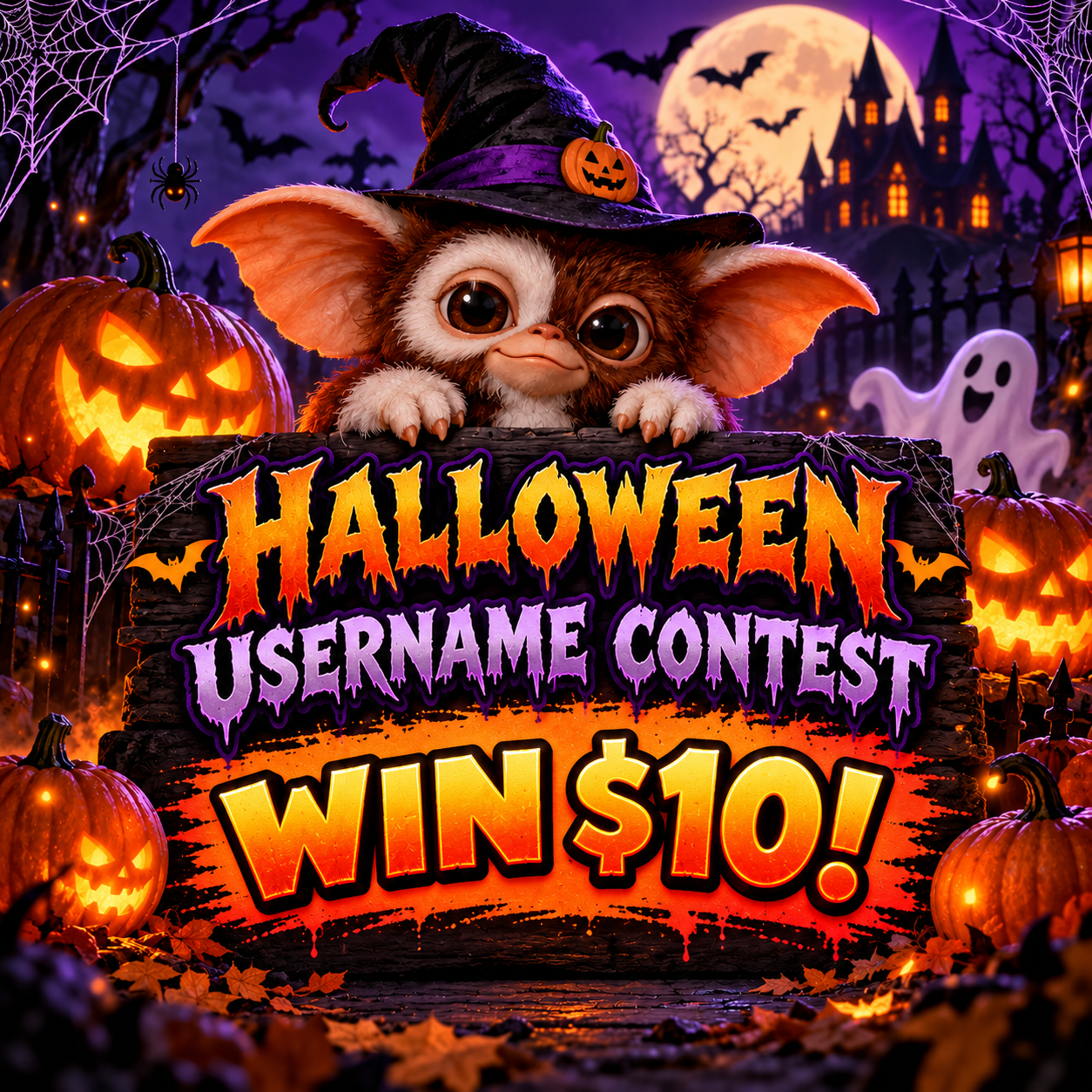 Halloween Username Contest – Win $10