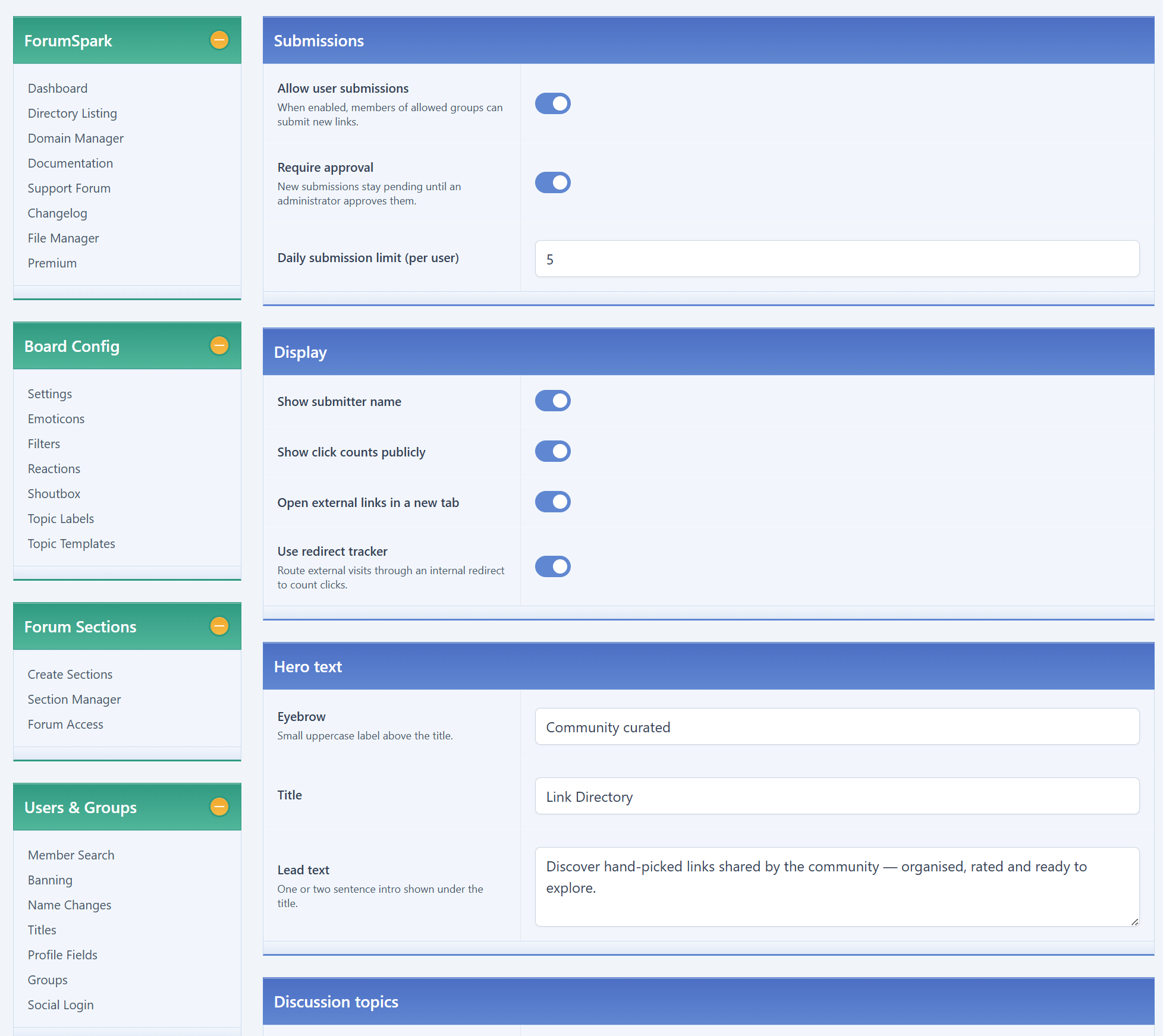 Link Directory screenshot