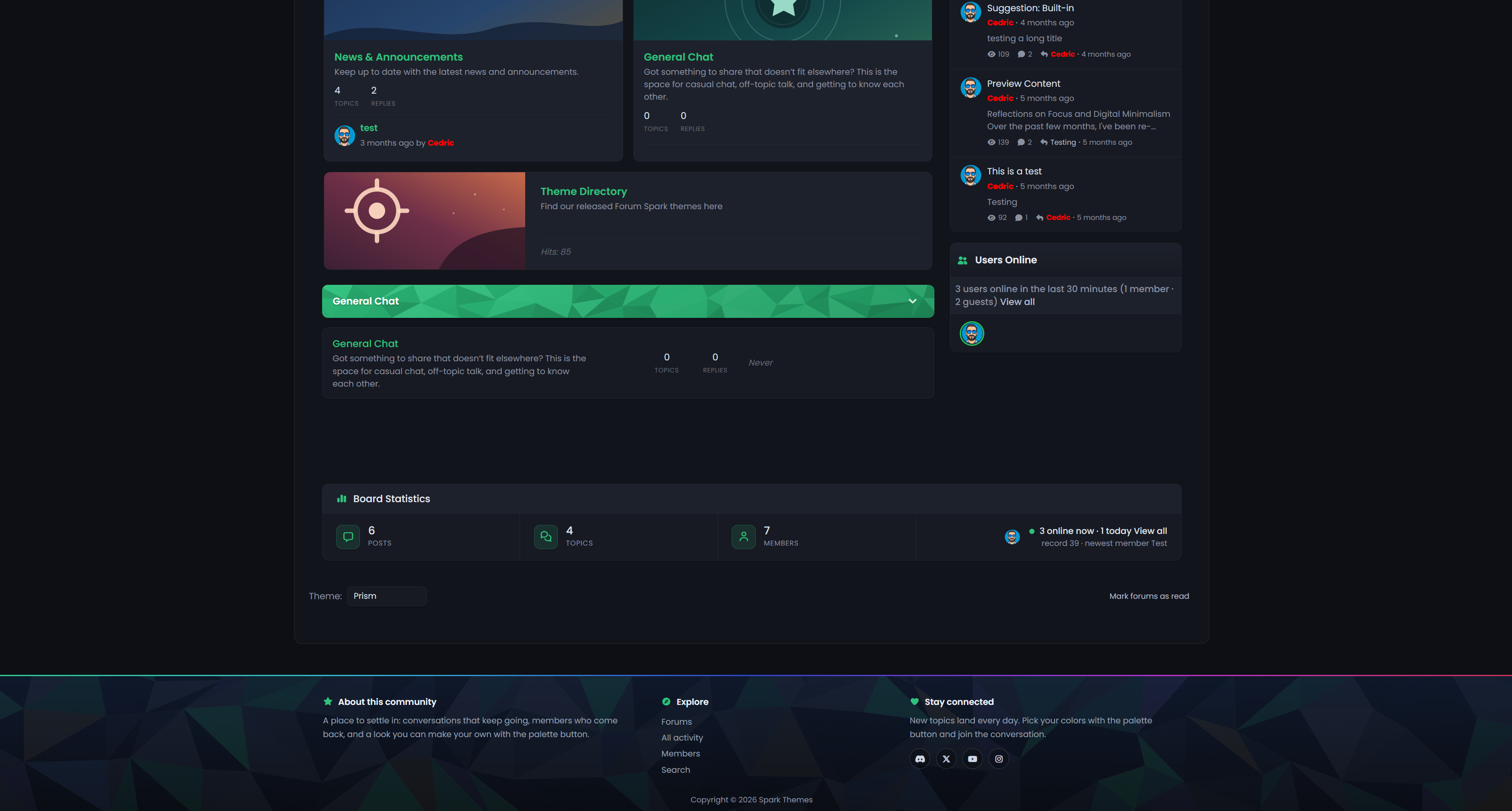 Prism screenshot
