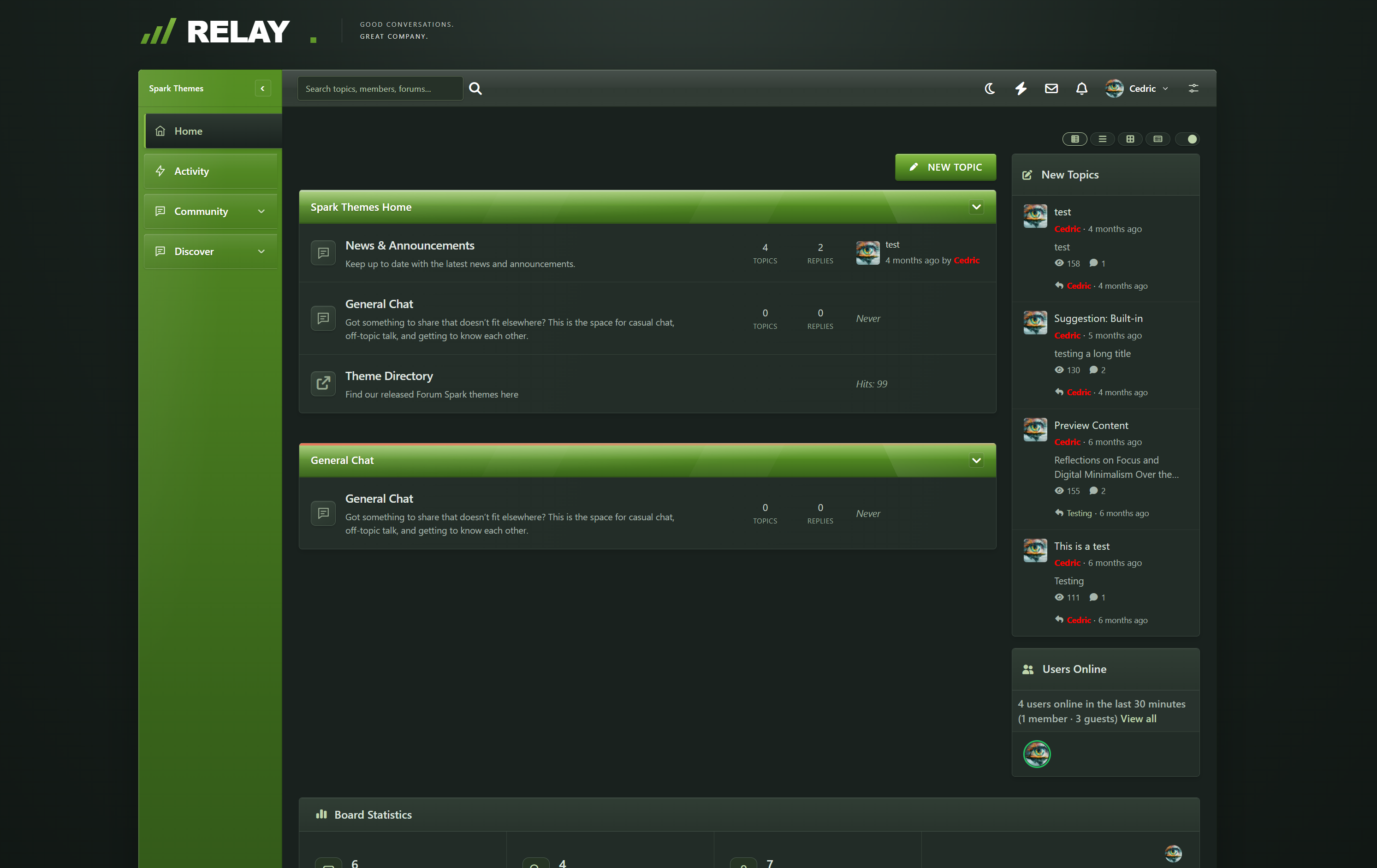 Relay screenshot
