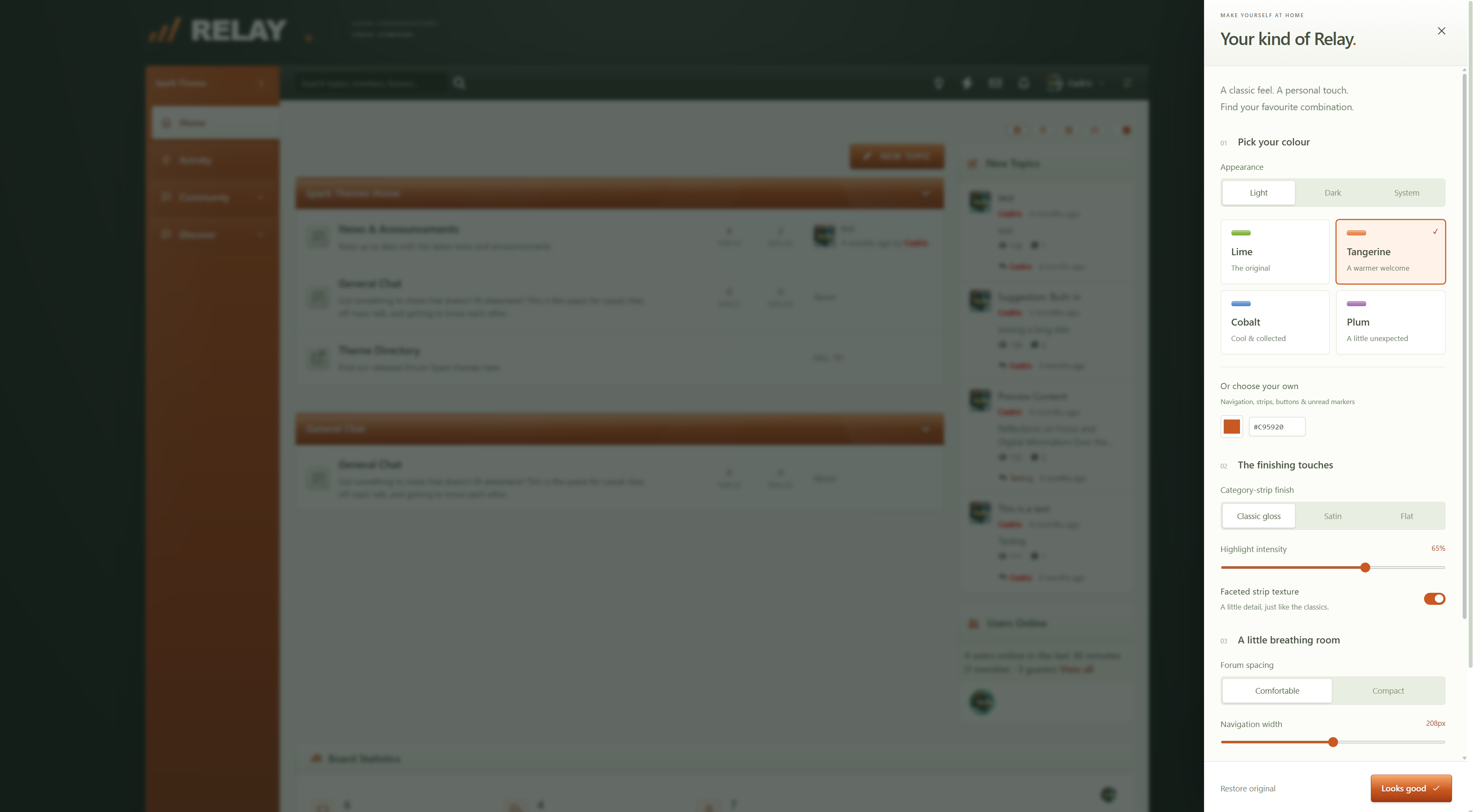 Relay screenshot