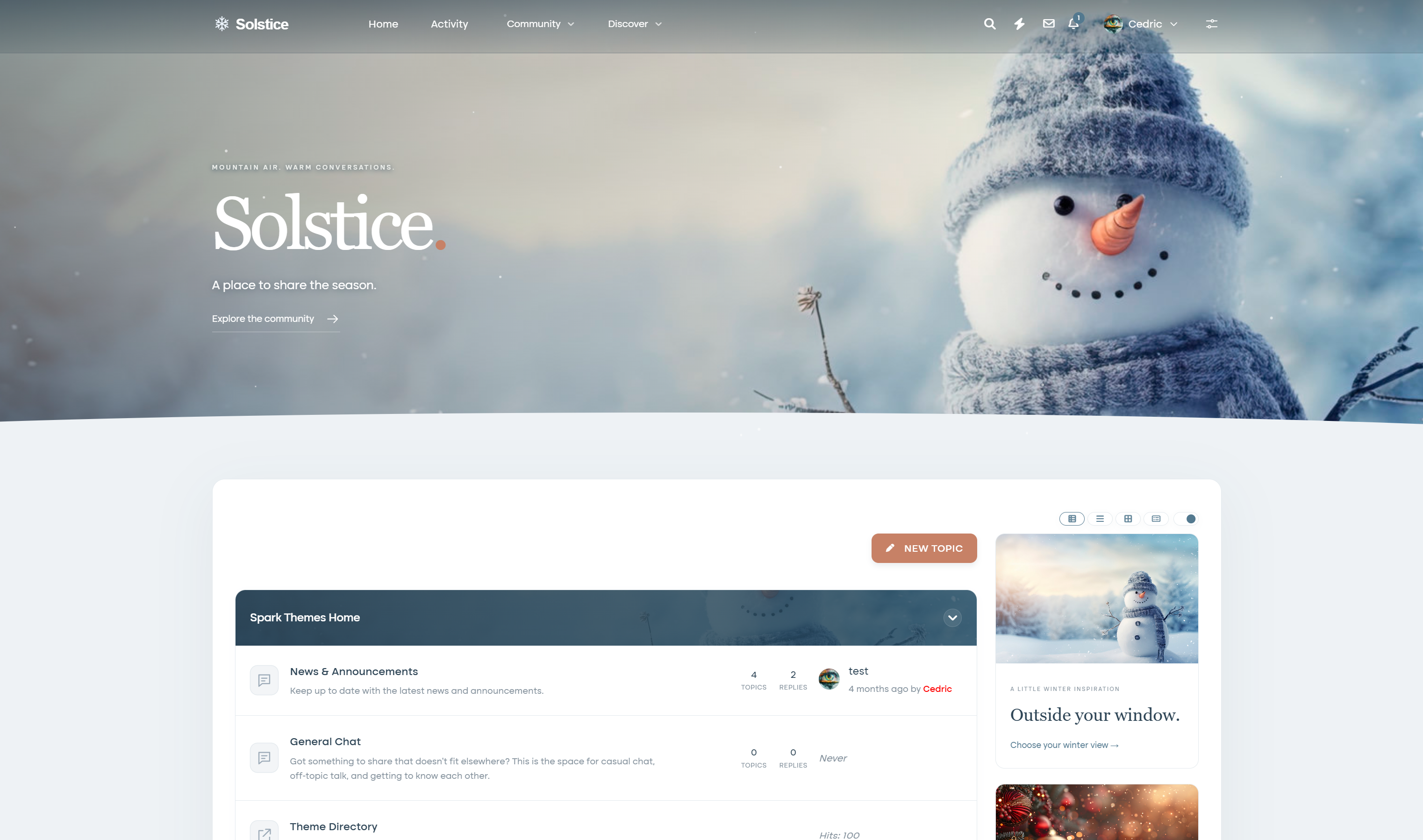 Solstice screenshot