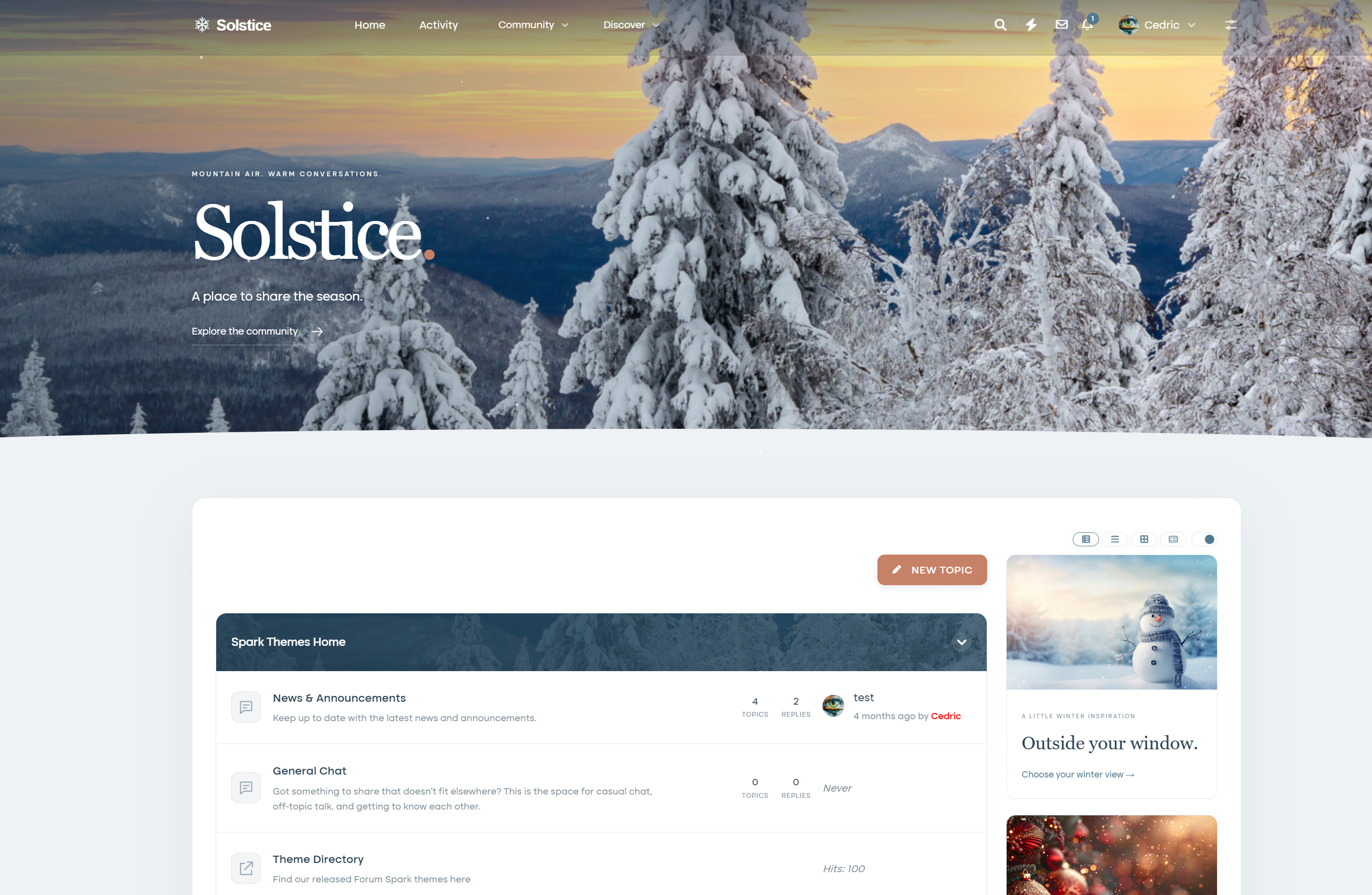 Solstice screenshot