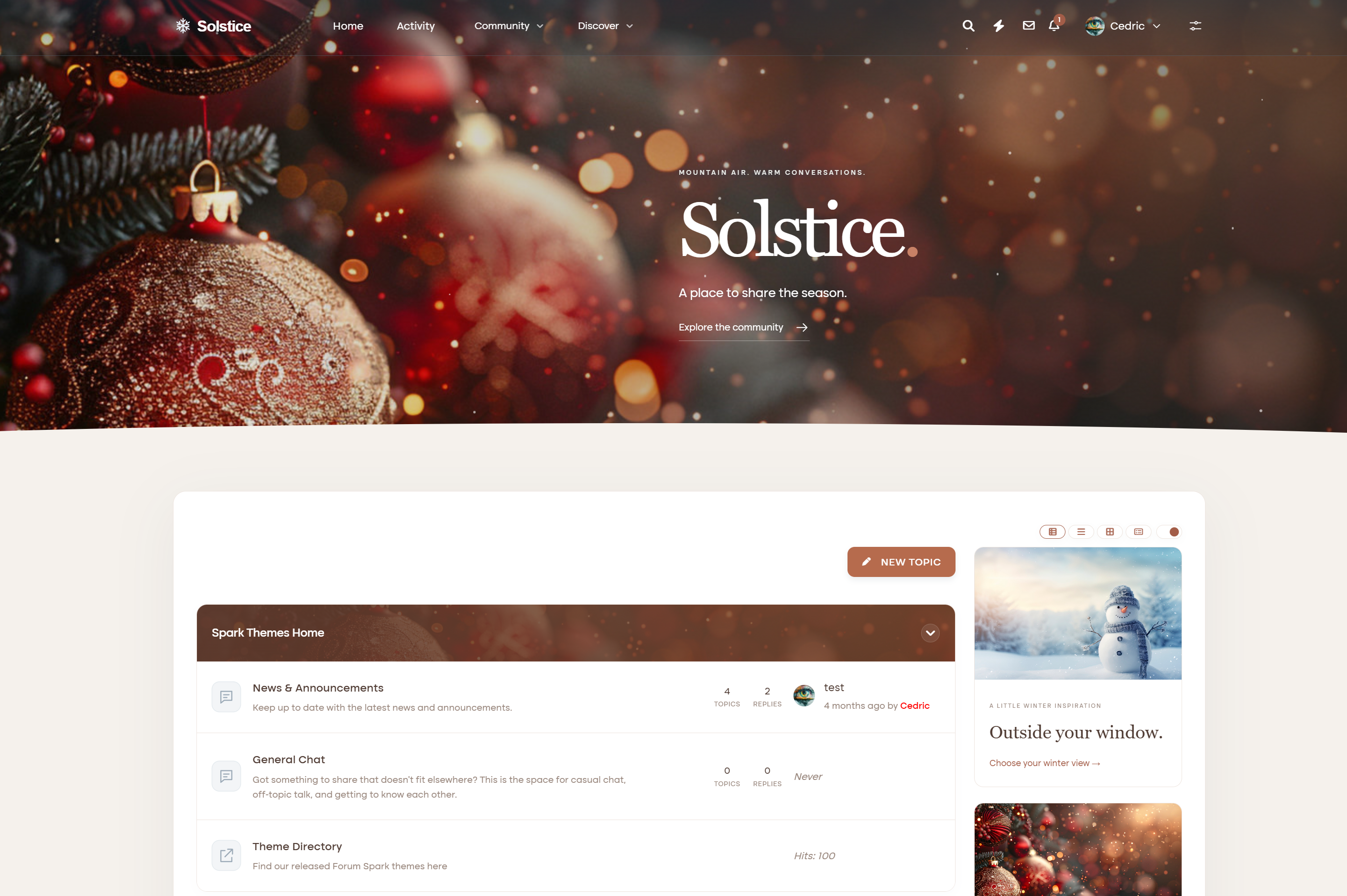 Solstice screenshot